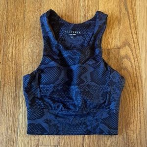 Allfenix sports tank- XS. navy blue and black. worn twice